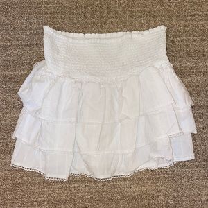 TCEC White Ruffle Skirt